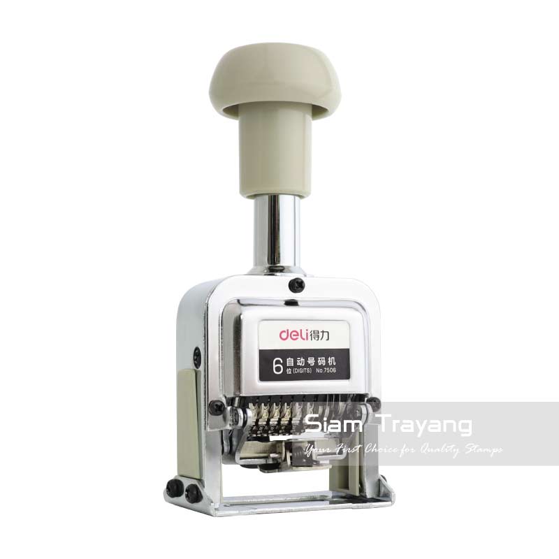 เครื่องตีเบอร์ Deli 6 Digts No.7506