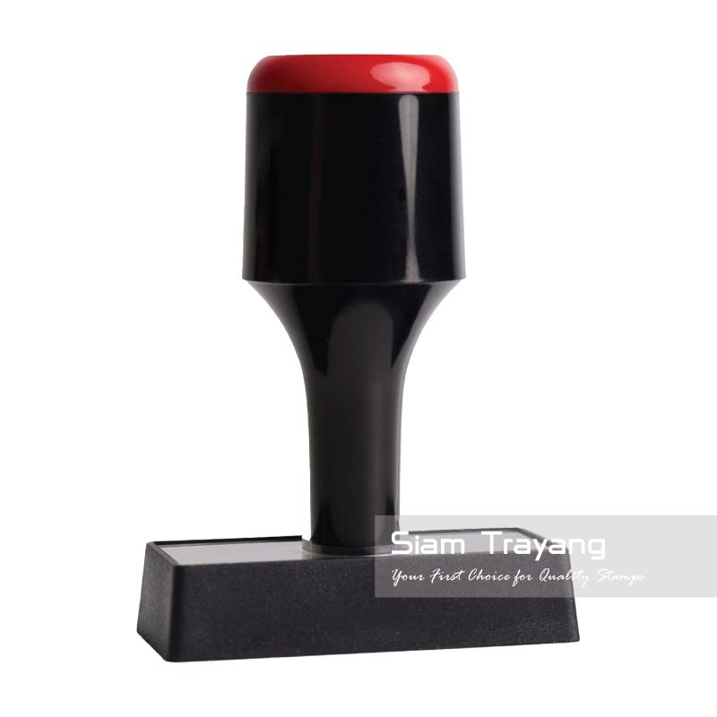 ตรายางด้ามพลาสติกแสดงข้อความ ขนาด 2555