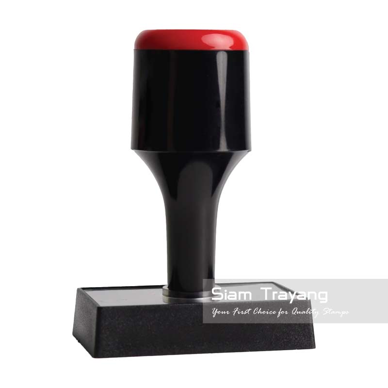 ตรายางด้ามพลาสติกแสดงข้อความ ขนาด 3555