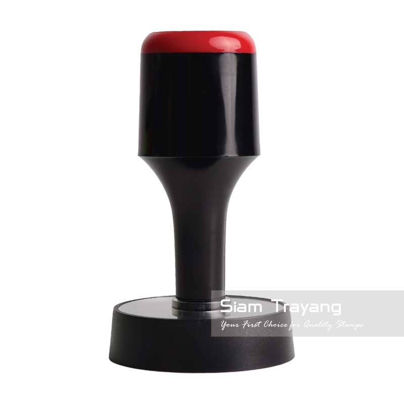 ตรายางด้ามพลาสติกแสดงข้อความ ขนาด R45