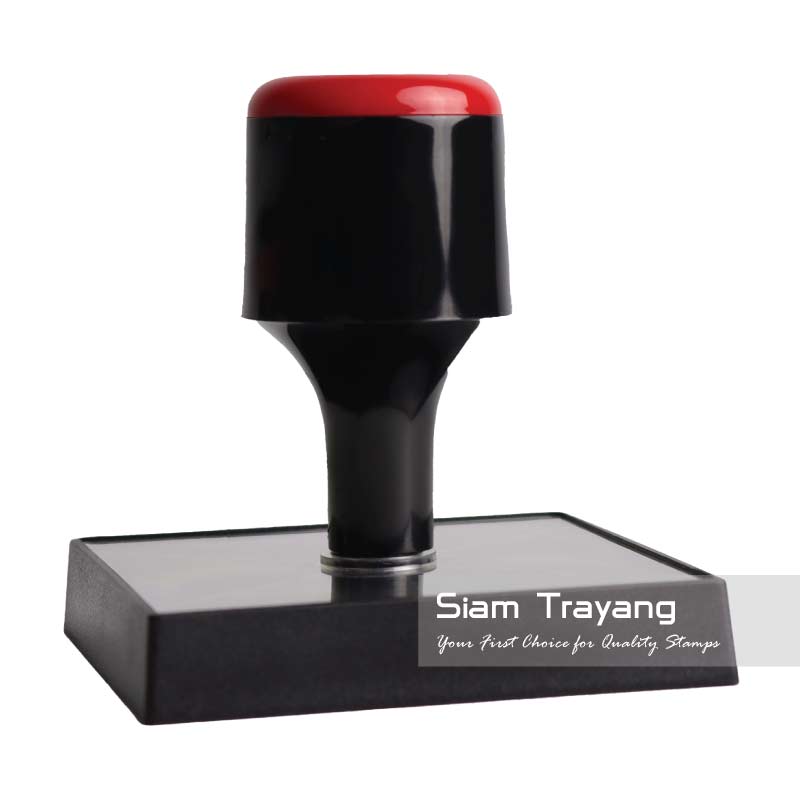 ตรายางด้ามพลาสติกแสดงข้อความ ขนาด 7070