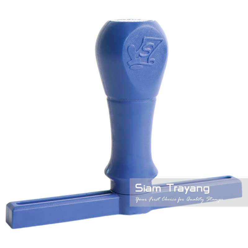 ตรายางด้ามพลาสติกสีน้ำเงิน ขนาด 1098