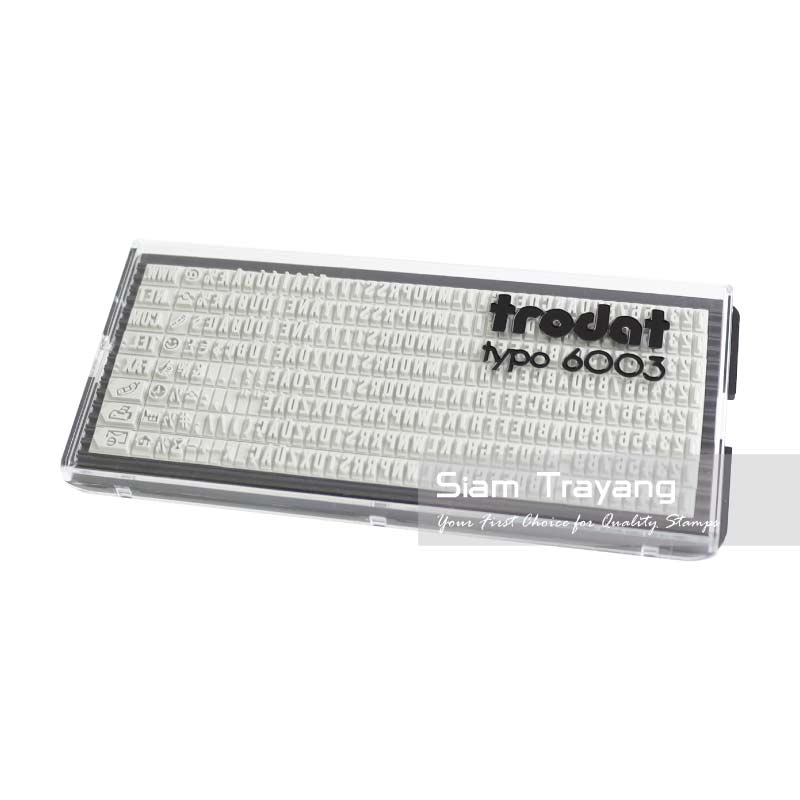 ชุดอักษรภาษาอังกฤษ Trodat รุ่น 6003 ขนาดสูง 3 มม