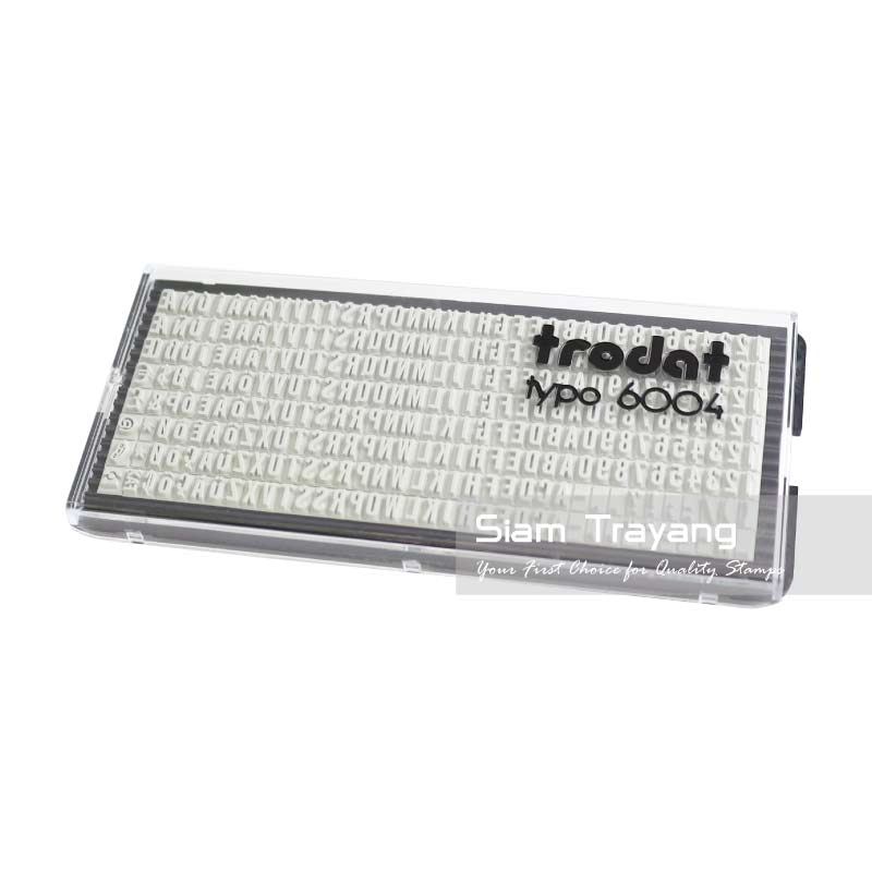 ชุดอักษรภาษาอังกฤษ Trodat รุ่น 6004 ขนาดสูง 4 มม